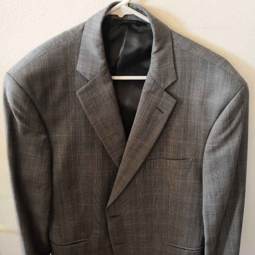 44R BROOKS BROTHERS 1818 Madison Gray Wool Suit